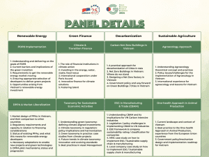 Green Economy Forum 2023 - Sub topics